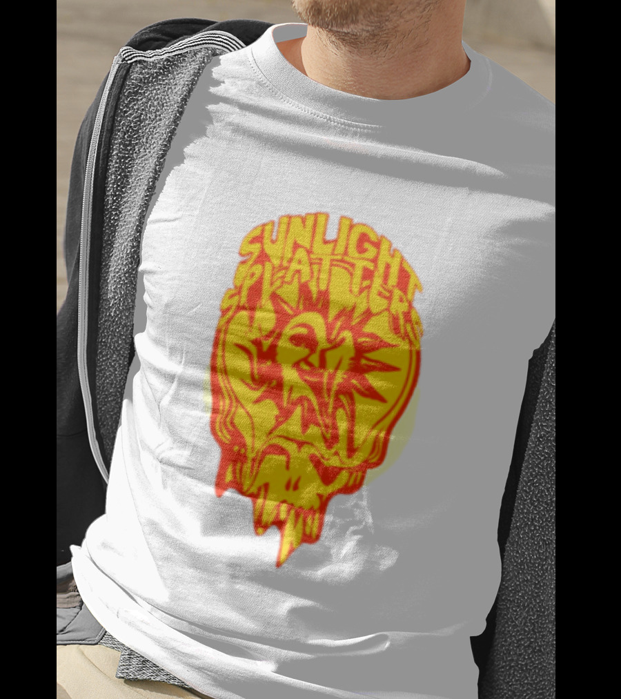 Sunlight Splatters Grateful Dead Psychedelic Skull T-Shirt
