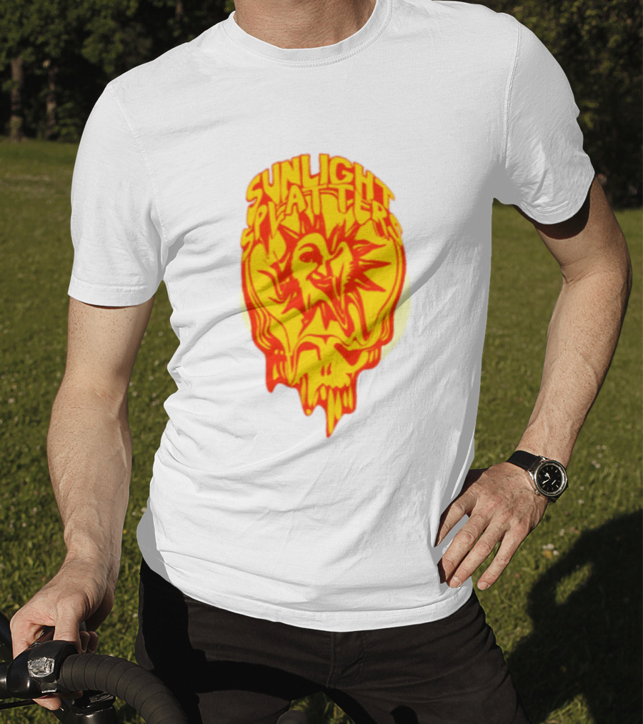 Sunlight Splatters Grateful Dead Psychedelic Skull T-Shirt