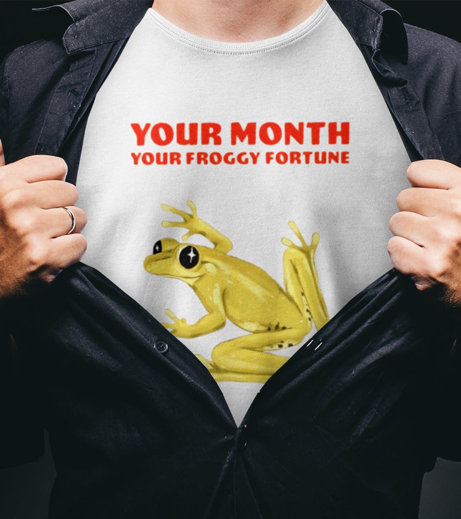 Your Month Your Froggy Fortune Horoscope Frog T-Shirt
