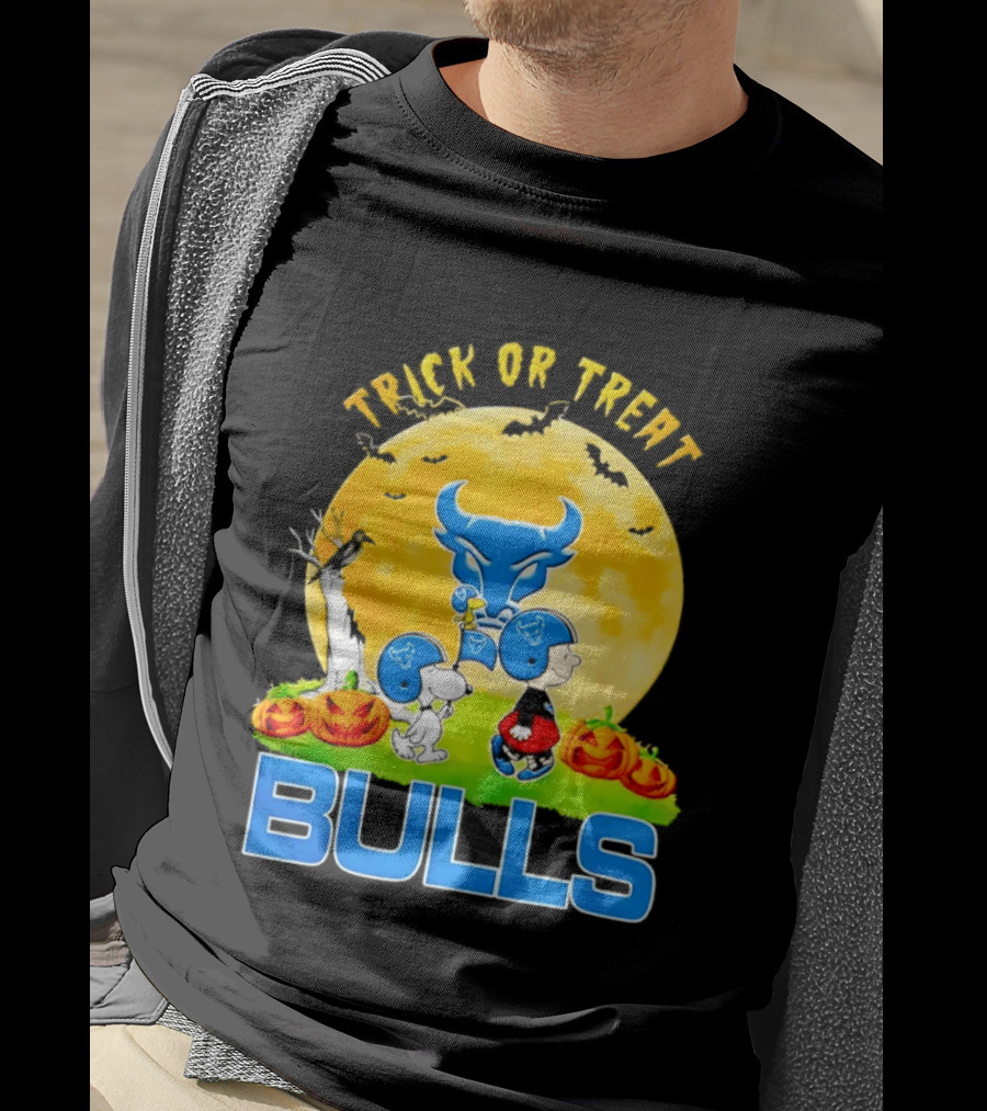 Buffalo Bulls Peanuts Halloween 2026 Trick Or Treat Abbey Road T-Shirt