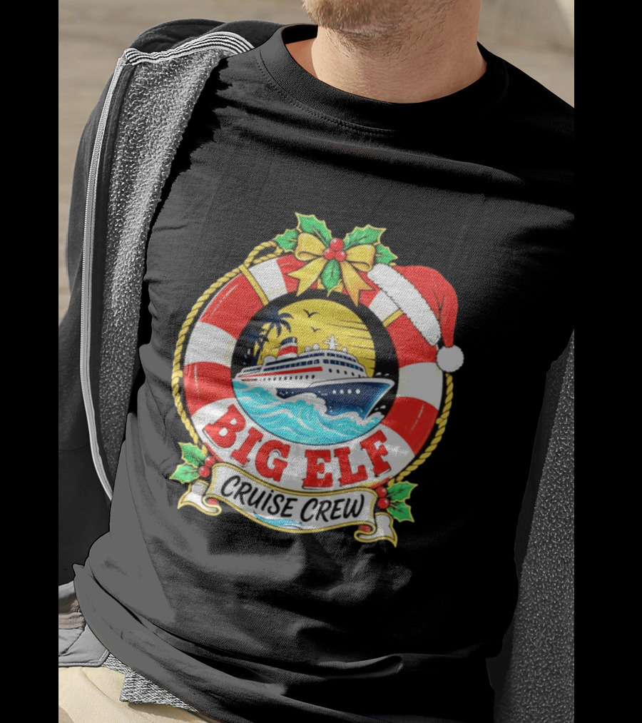 Big Elf Cruise Crew Christmas Vacation T-Shirt