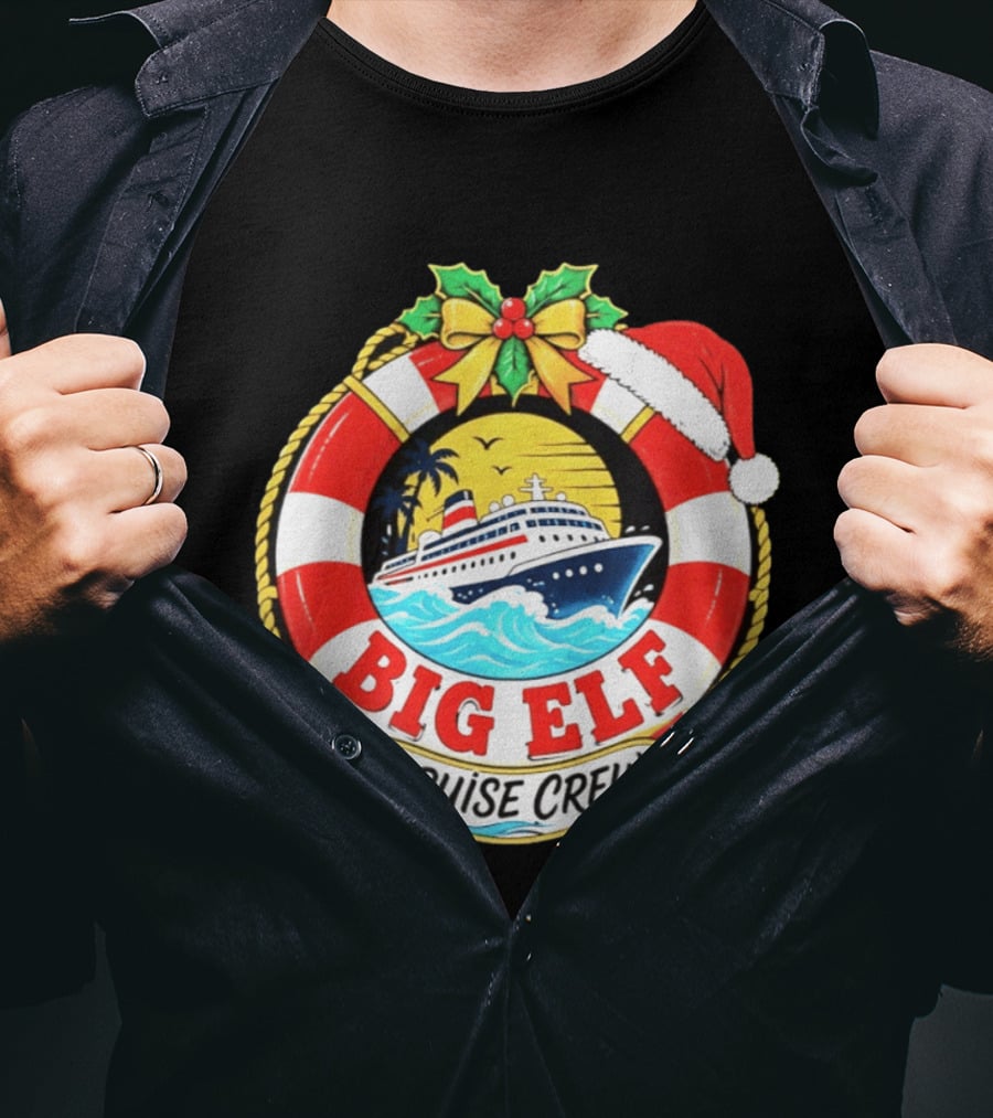 Big Elf Cruise Crew Christmas Vacation T-Shirt