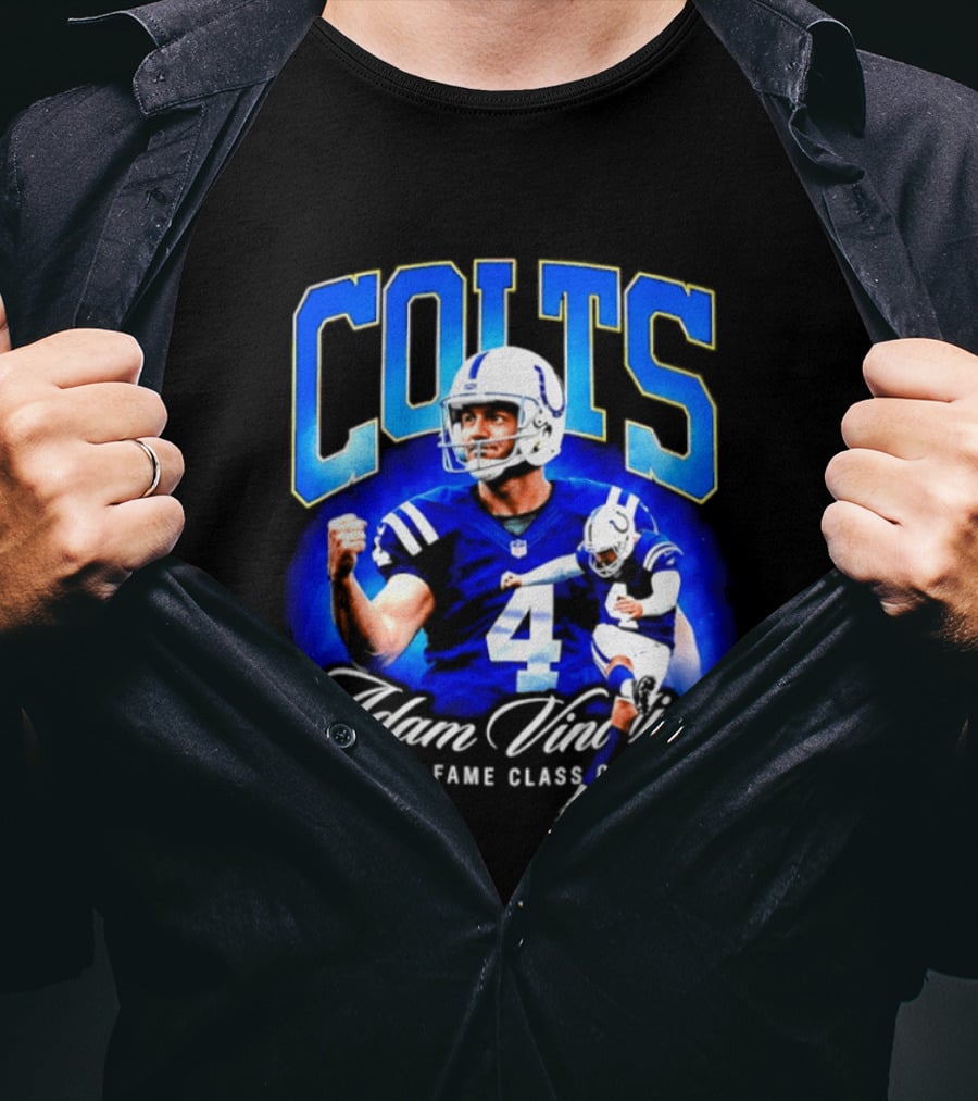 Colts Adam Vinatieri Hall Of Fame Class Of 2026 T-Shirt