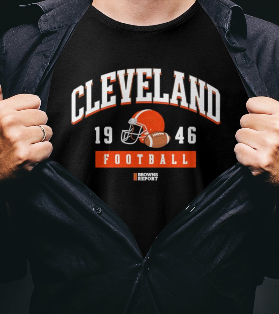 Cleveland Browns 1946 Football Helmet T-Shirt