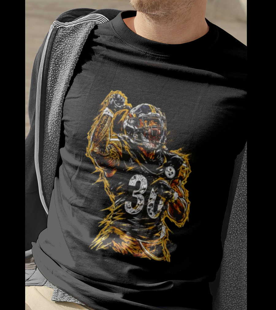 Pittsburgh Steelers Jaylen Warren 30 Scream NFL Football Player T-Shirt