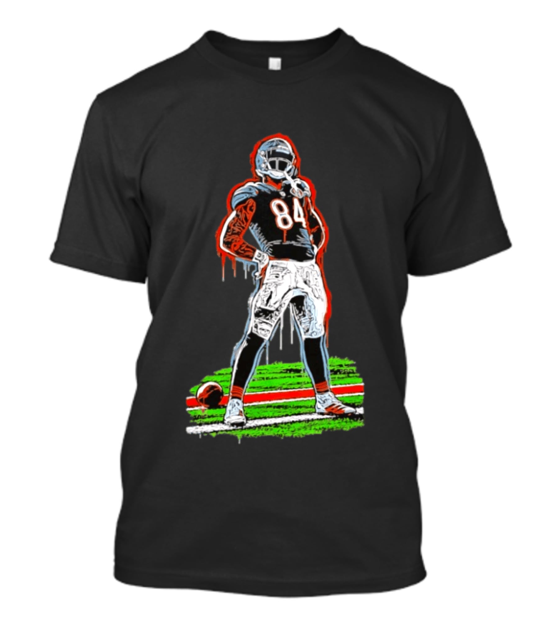 Chicago Bears Colston Loveland 84 Football Player Standing Pose T-Shirt