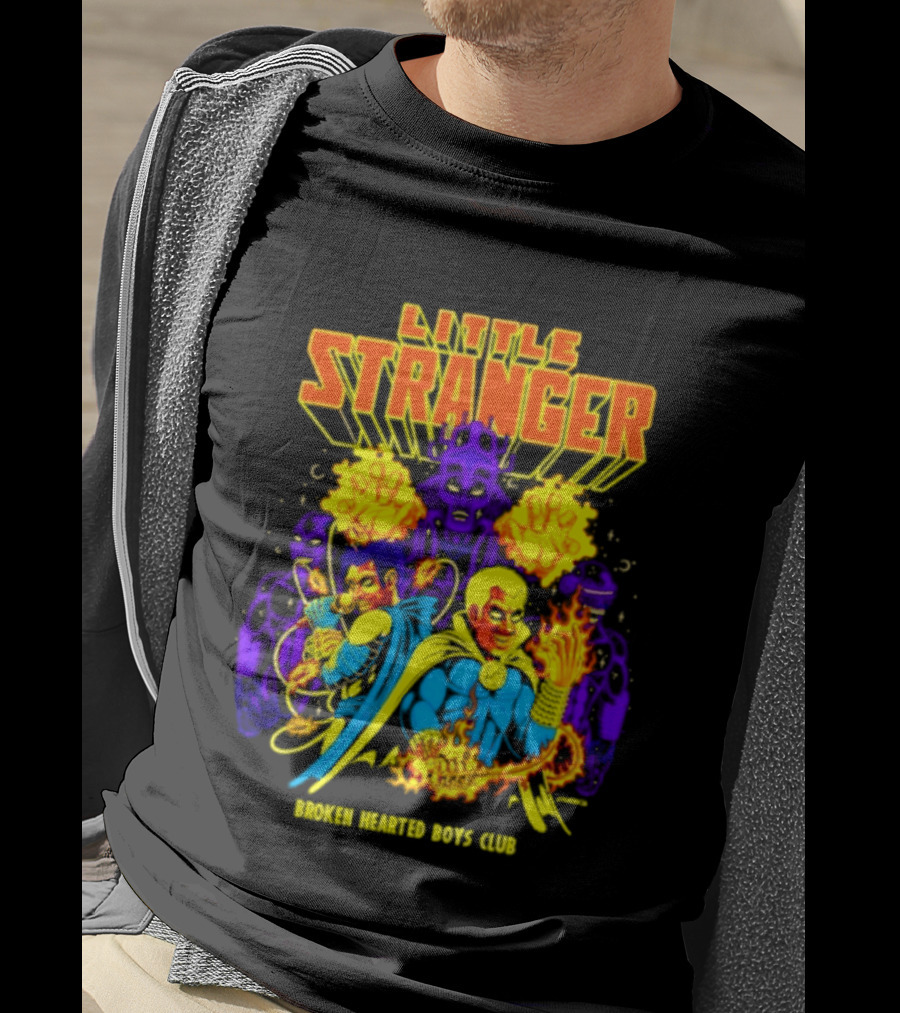 Little Stranger Broken Hearted Boys Club Comic Style Superheroes T-Shirt