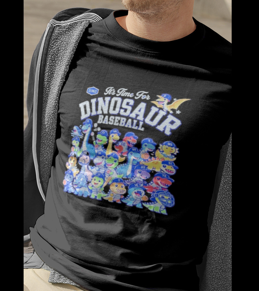 Be There For Dinosaur Baseball Los Angeles Dodgers Dino Roster 2026 T-Shirt