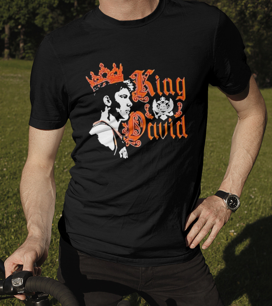 Illinois Fighting Illini Mens Basketball King David Mirkovic T-Shirt