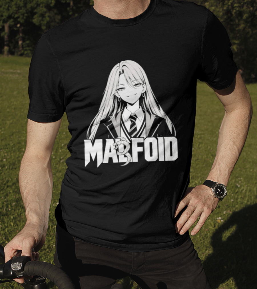Malfroid Anime Character White Hair T-Shirt