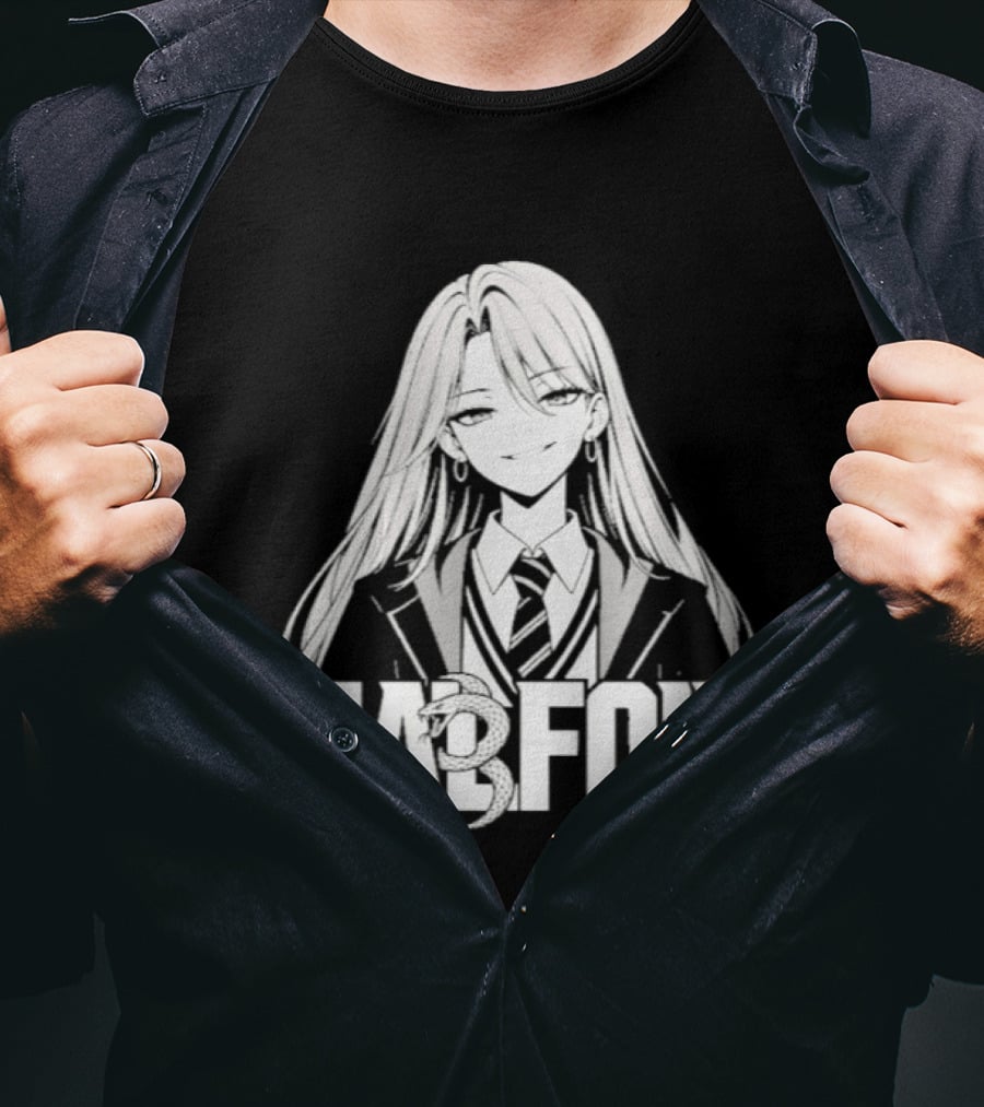 Malfroid Anime Character White Hair T-Shirt
