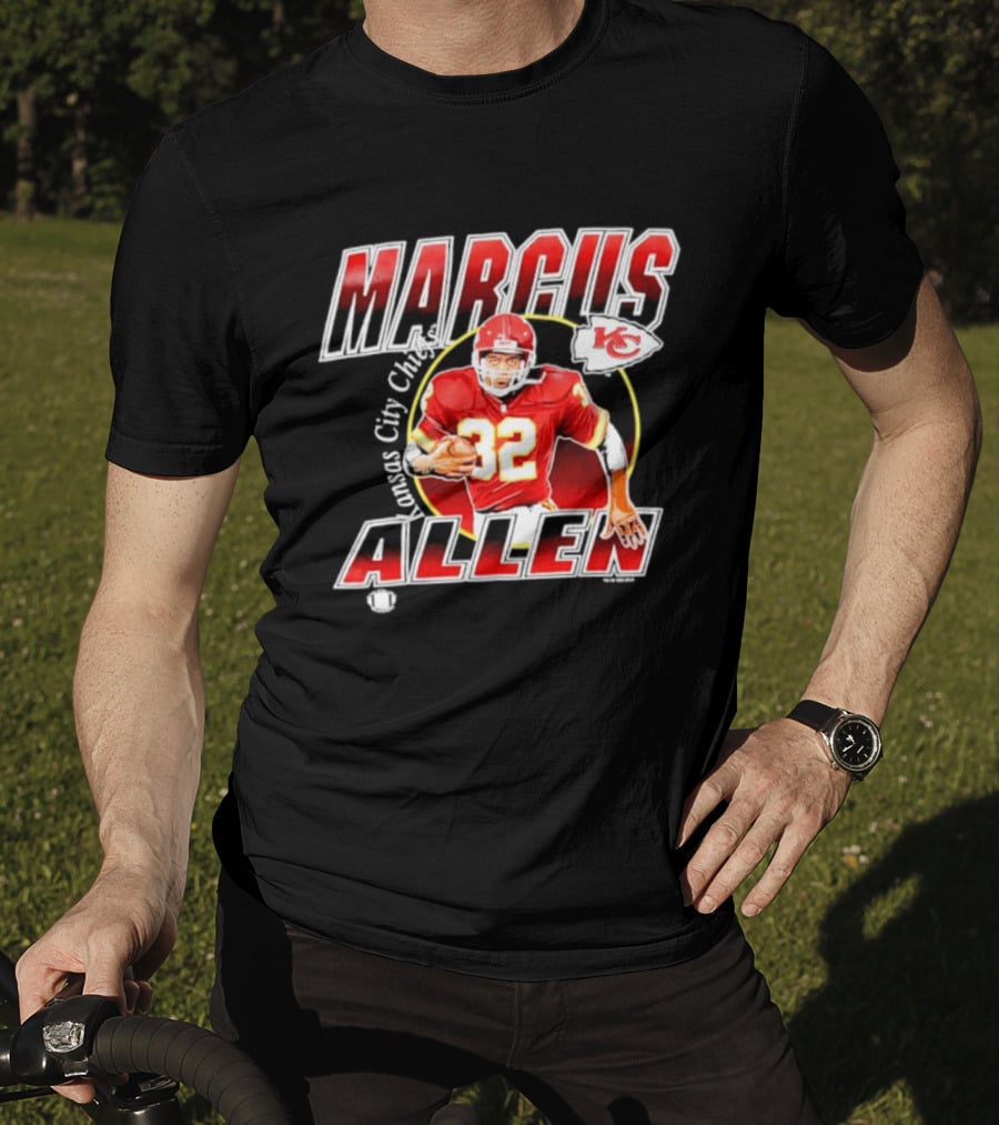 Marcus Allen 32 Kansas City Chiefs Player Football T-Shirt
