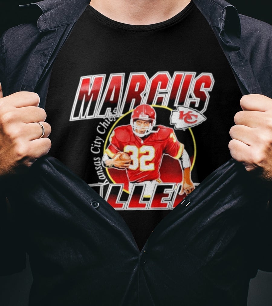Marcus Allen 32 Kansas City Chiefs Player Football T-Shirt