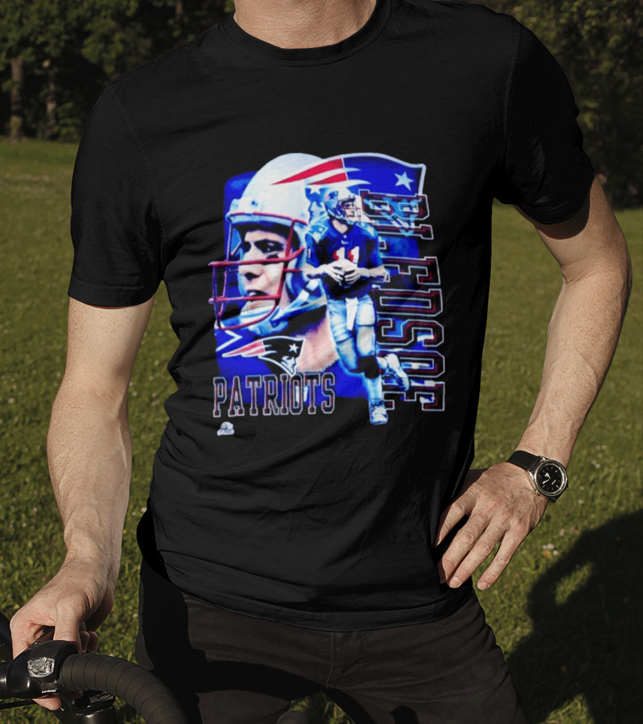 Drew Bledsoe 11 Patriots NFL Quarterback New England Football T-Shirt