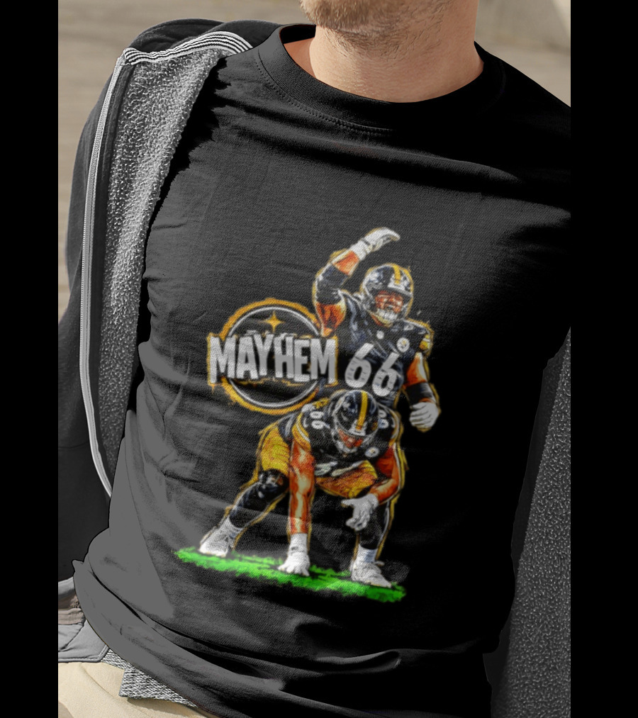 Mayhem 66 Pittsburgh Steelers Football T-Shirt