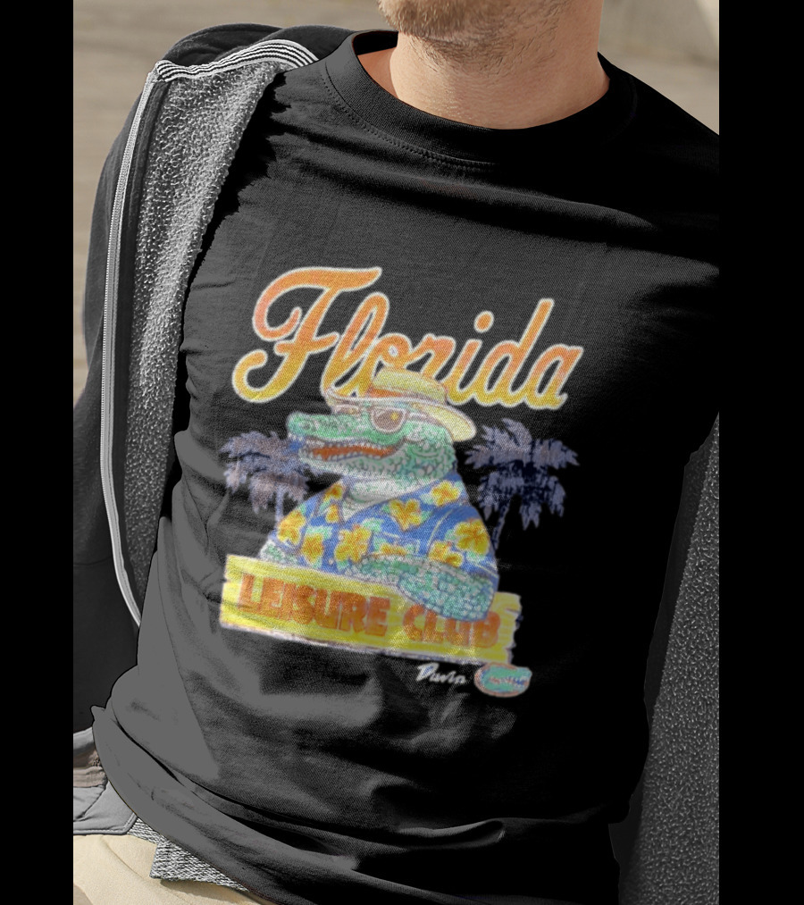 Florida Gators Leisure Club Duvin Co. Vintage Tropical Alligator T-Shirt