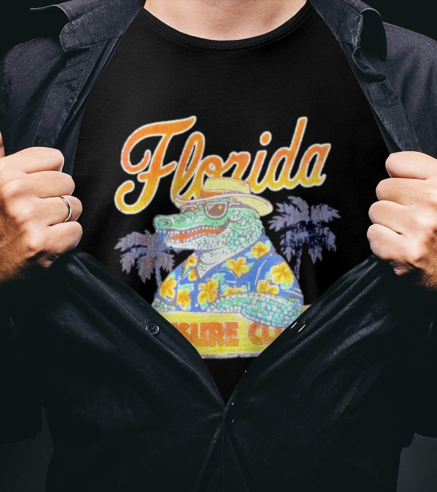 Florida Gators Leisure Club Duvin Co. Vintage Tropical Alligator T-Shirt