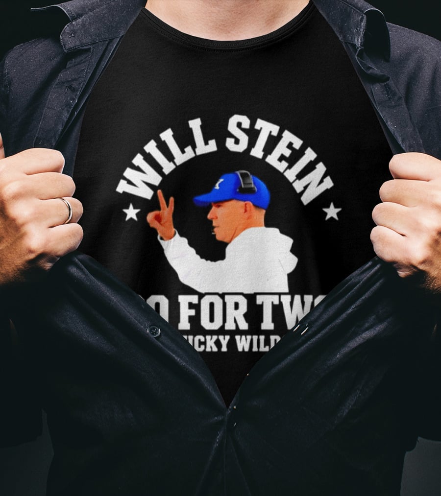 Will Stein Kentucky Wildcats Go For Two Coach T-Shirt