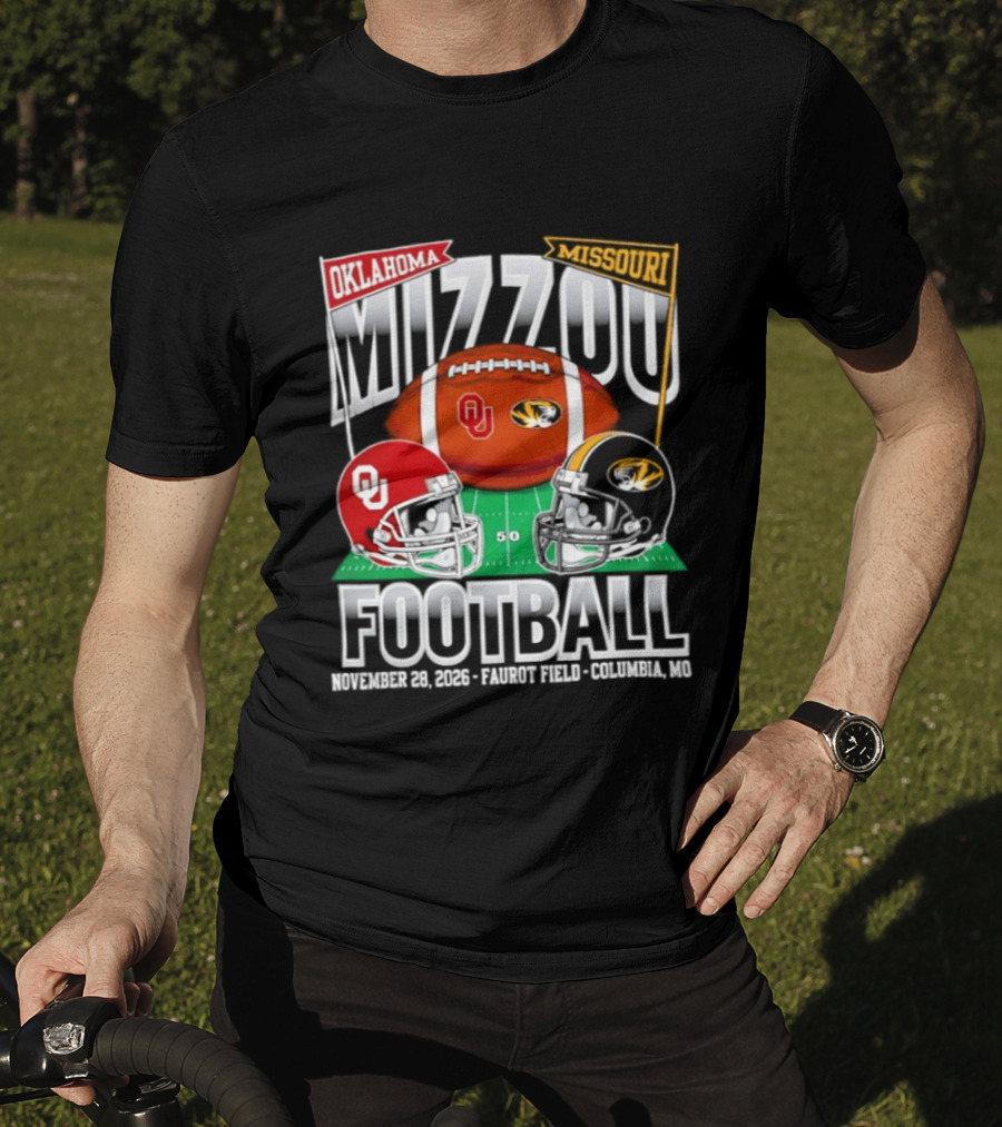 Mizzou Oklahoma Football September 12 2026 Faurot Field Columbia Missouri T-Shirt