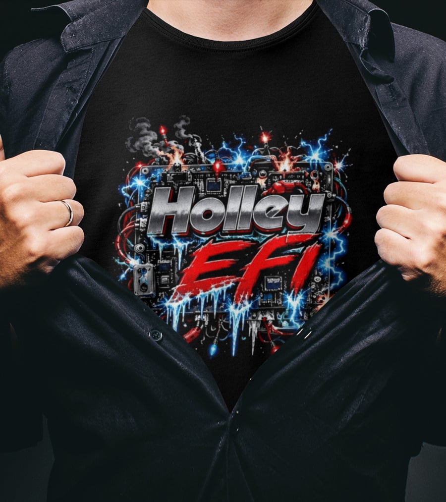 Holley EFI Festive Holiday Performance Boost For Car Enthusiasts T-Shirt
