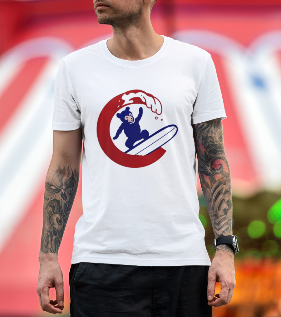 Clark The Cub Surfing Chicago Cubs Baseball 2026 T-Shirt