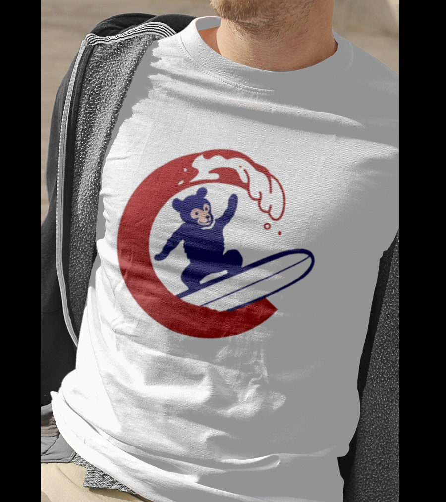 Clark The Cub Surfing Chicago Cubs Baseball 2026 T-Shirt