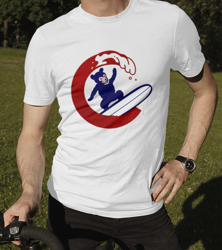 Clark The Cub Surfing Chicago Cubs Baseball 2026 T-Shirt
