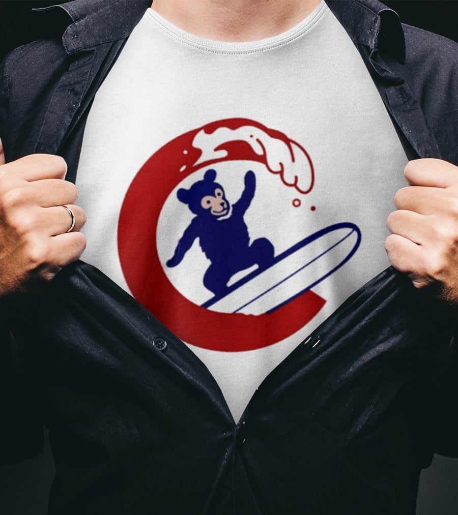 Clark The Cub Surfing Chicago Cubs Baseball 2026 T-Shirt