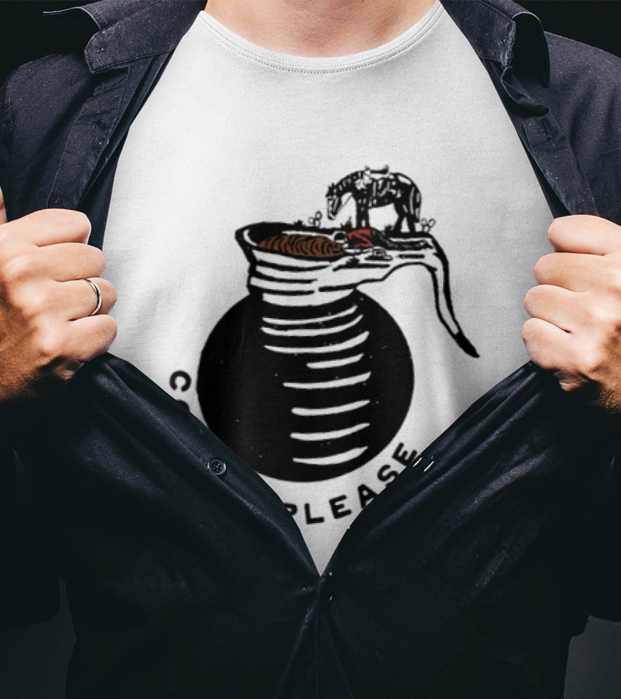 Coffee Please Cowboy And Horse Western Pot T-Shirt