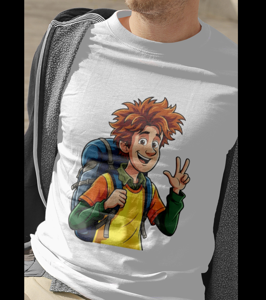 Johnny Hotel Transylvania Cartoon Character Adventure Backpack T-Shirt