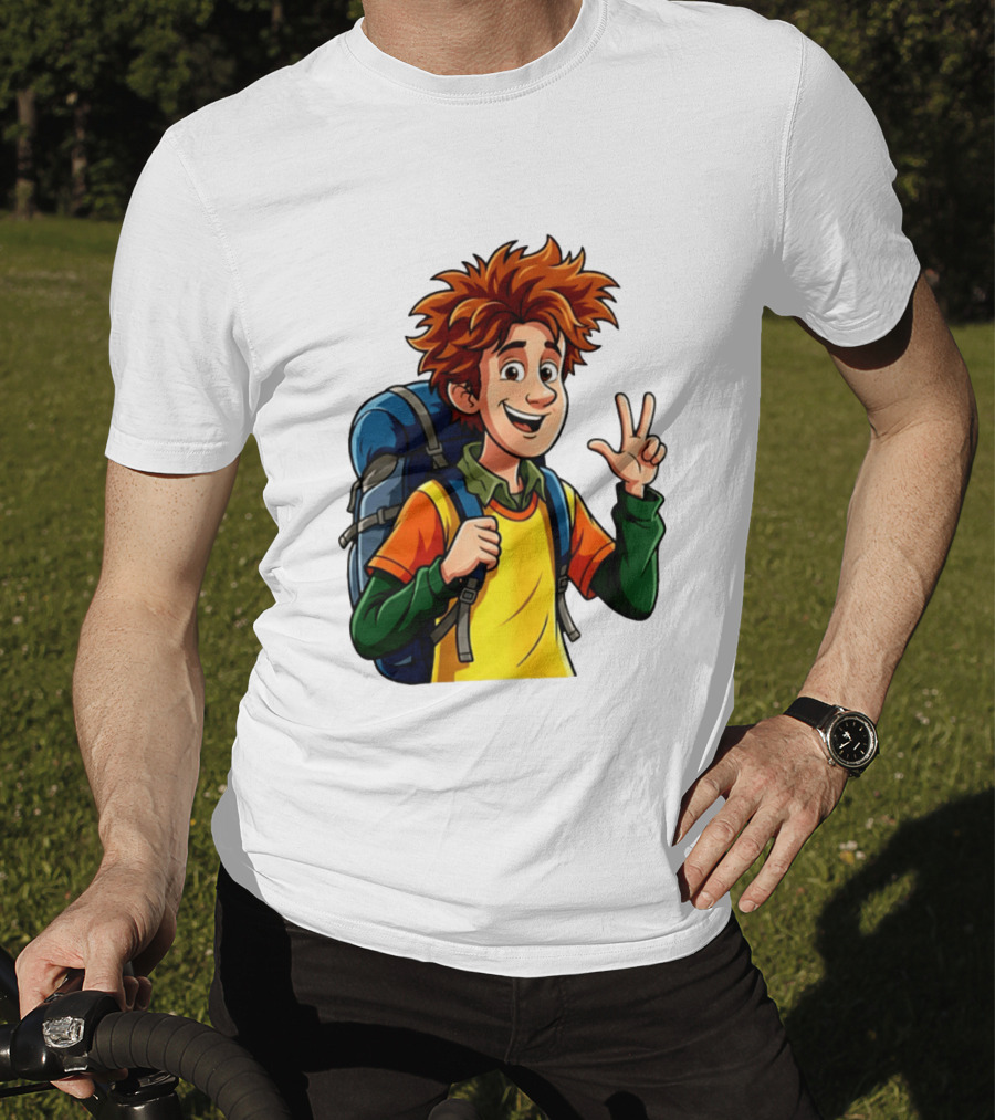 Johnny Hotel Transylvania Cartoon Character Adventure Backpack T-Shirt