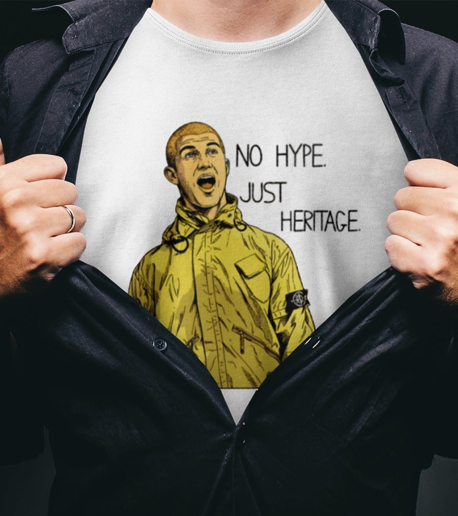 No Hype Just Heritage Ellemme Since 2017 Stone Island Yellow Jacket T-Shirt