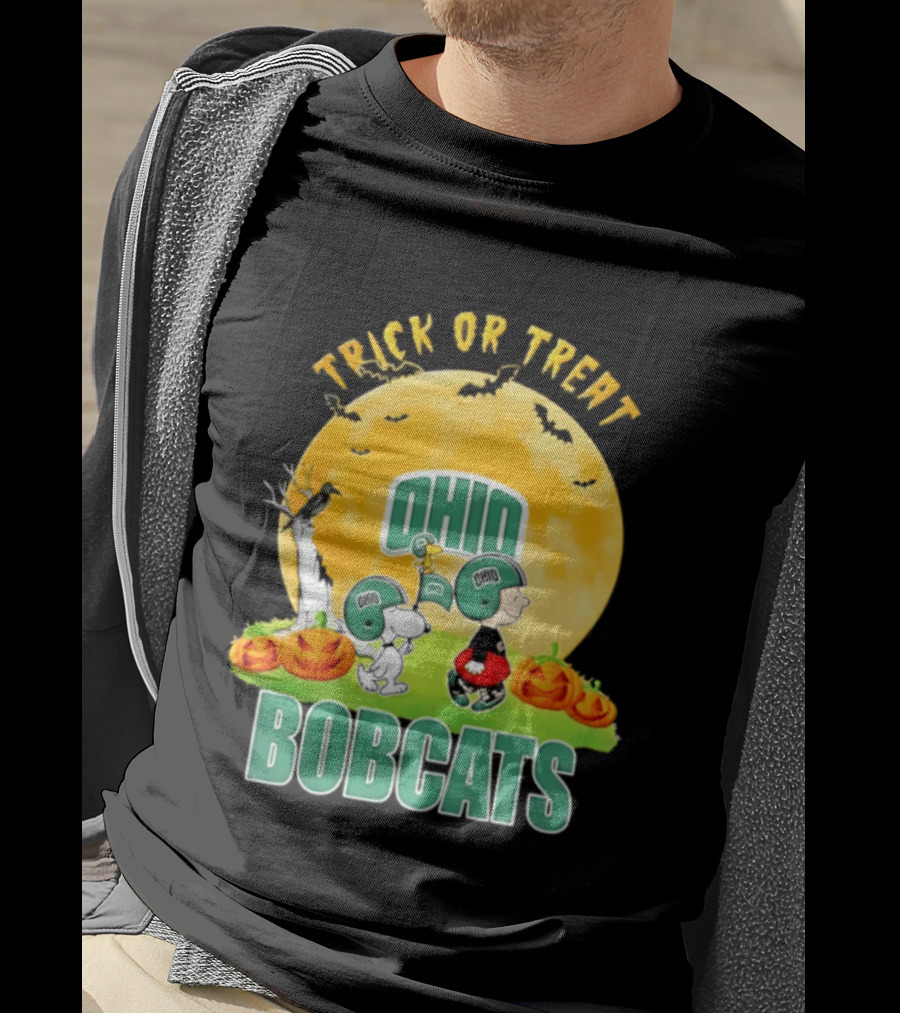 Ohio Bobcats Peanuts Trick Or Treat Halloween 2026 T-Shirt