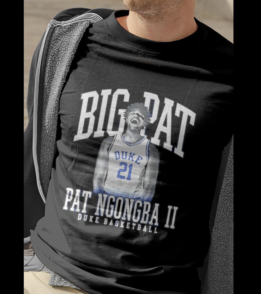 BIG PAT Ngongba II Duke 21 Basketball T-Shirt