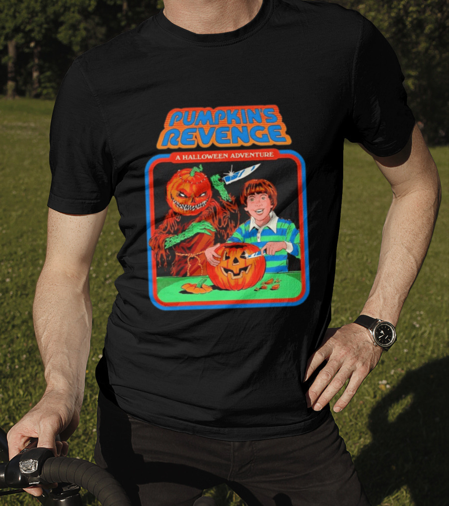 Pumpkin's Revenge A Halloween Adventure Creepy Jack O' Lantern T-Shirt