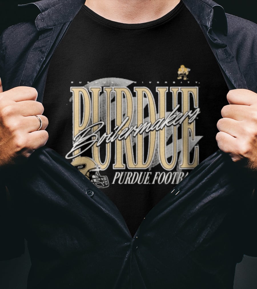 Purdue Boilermakers Football Helmet 2026 Purdue Football T-Shirt