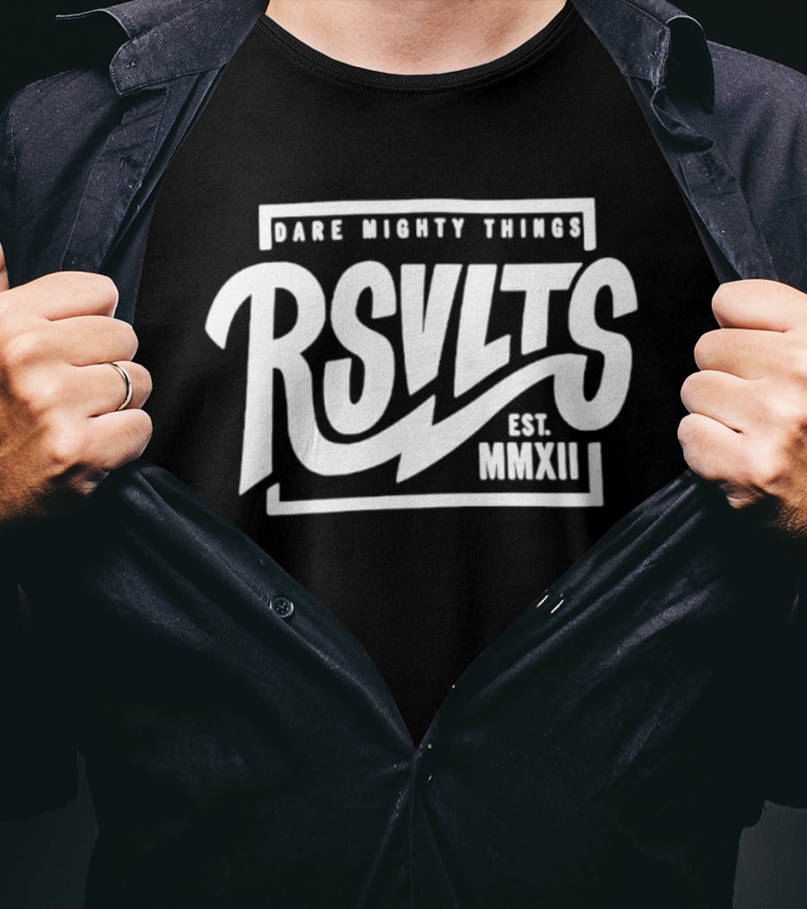RSVLTS Dare Mighty Things Est MMXII T-Shirt