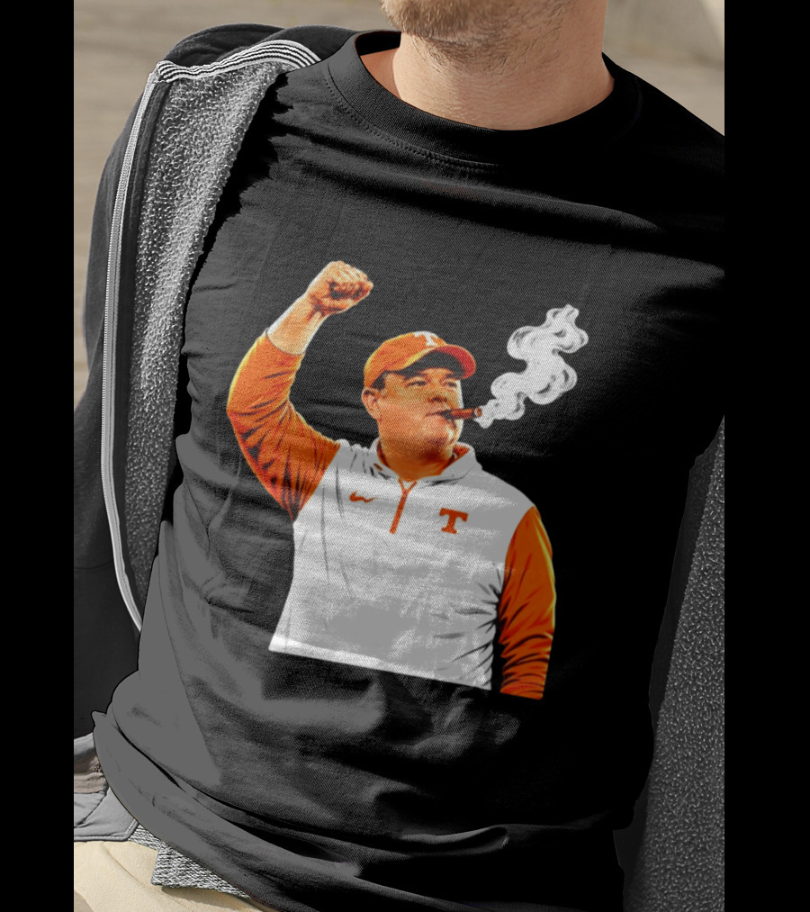 Tennessee Volunteers Josh Heupel Smoke 'Em Cigar Celebration T-Shirt