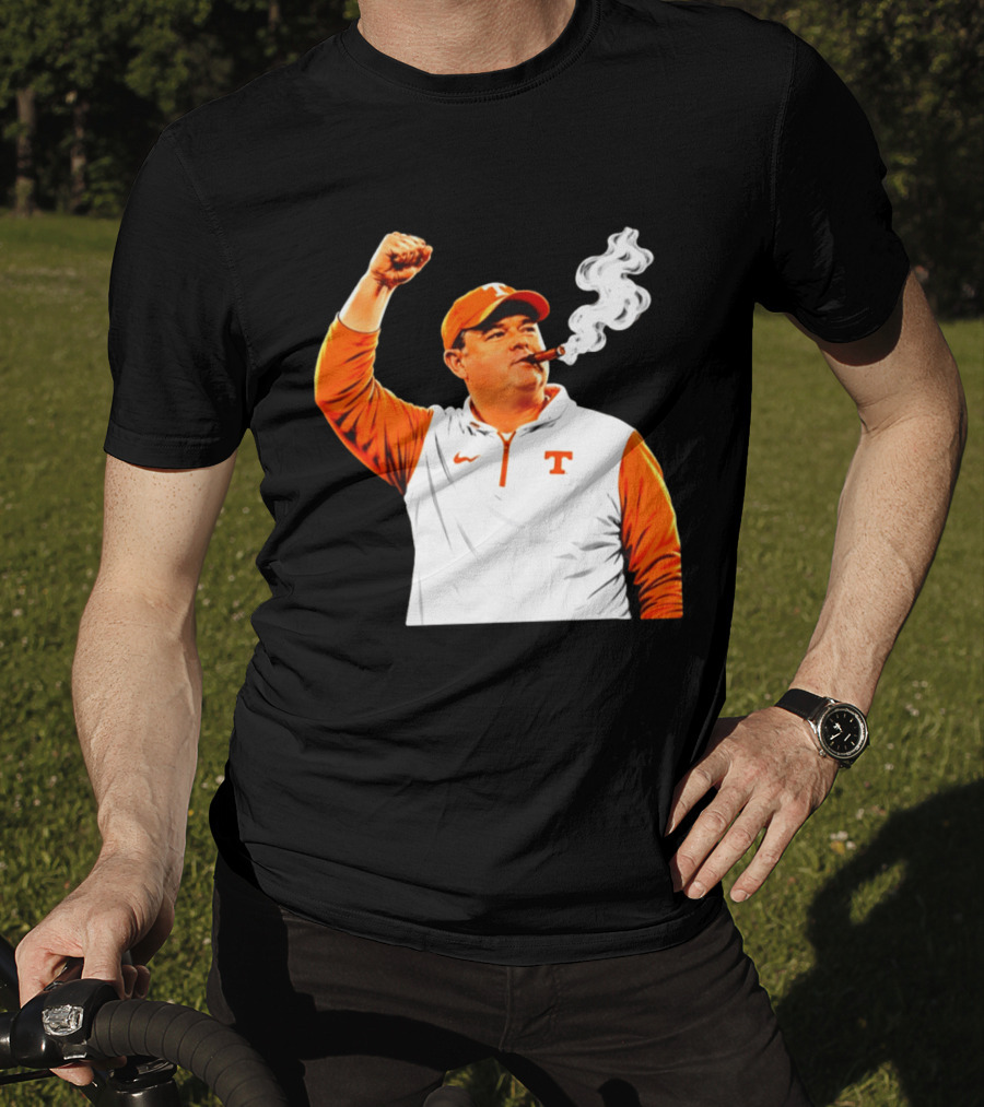 Tennessee Volunteers Josh Heupel Smoke 'Em Cigar Celebration T-Shirt