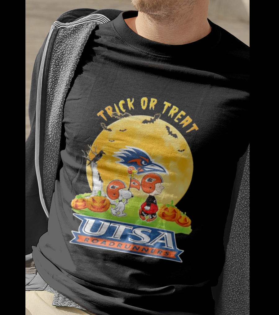 UTSA Roadrunners Peanuts Trick Or Treat Halloween 2026 Abbey Road T-Shirt