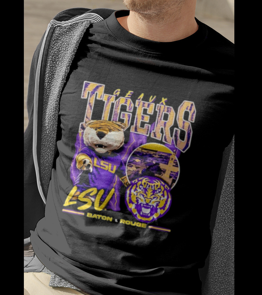 Geaux Tigers LSU Baton Rouge Football Spirit T-Shirt