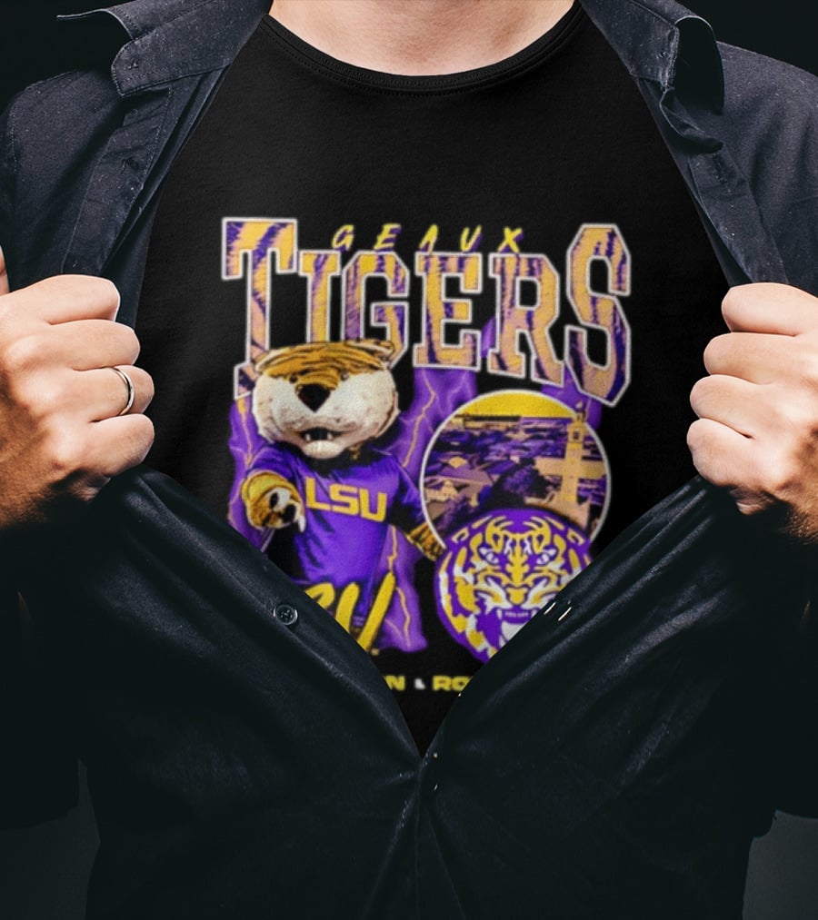 Geaux Tigers LSU Baton Rouge Football Spirit T-Shirt