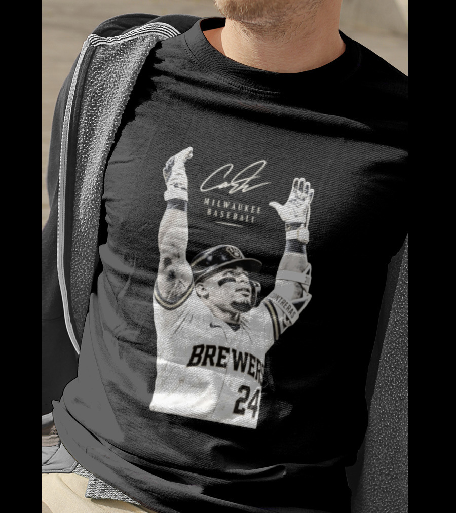 William Contreras Milwaukee Brewers 24 Victory Celebration T-Shirt