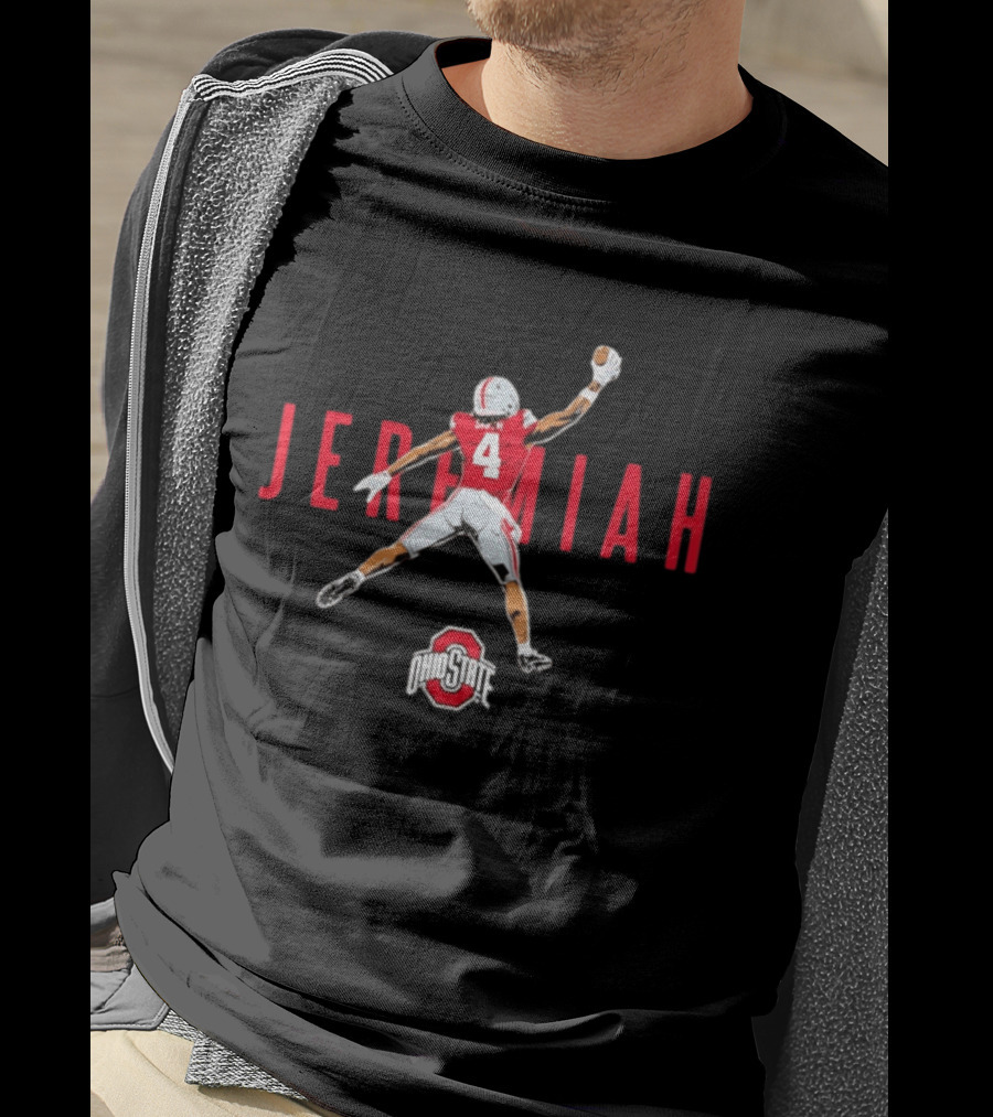 Jeremiah Smith Ohio State Buckeyes 2026 Heisman Trophy Hopes Air Sketch T-Shirt