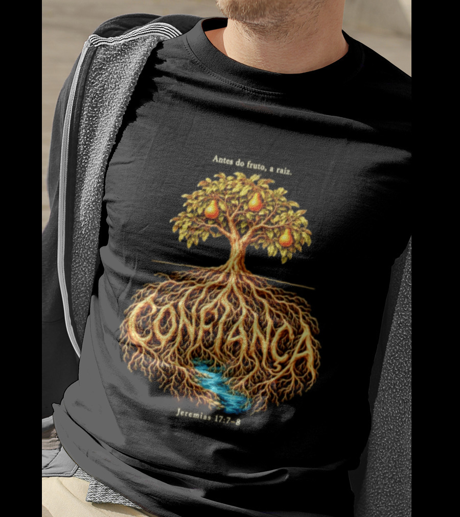 Antes Do Fruto A Raiz Confiança Jeremias 17 7 8 Árvores E Pêras T-Shirt