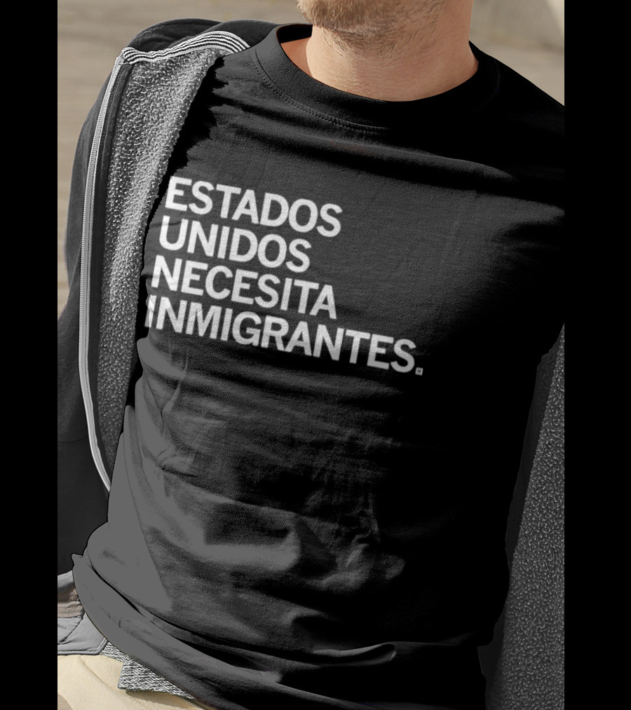 Estados Unidos Necesita Inmigrantes Spanish Jamie Bonkiewicz T-Shirt