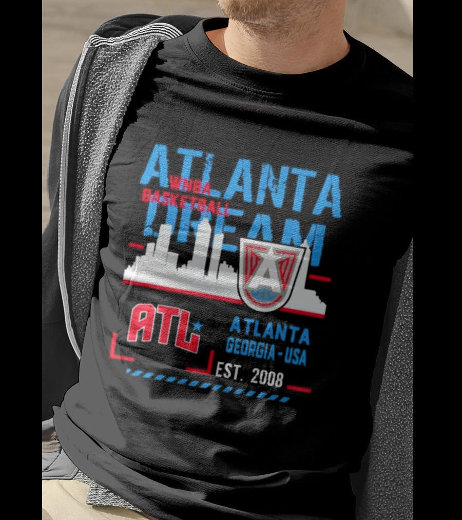 ATL Atlanta Dream Skyline Essentials Est 2008 Georgia USA T-Shirt