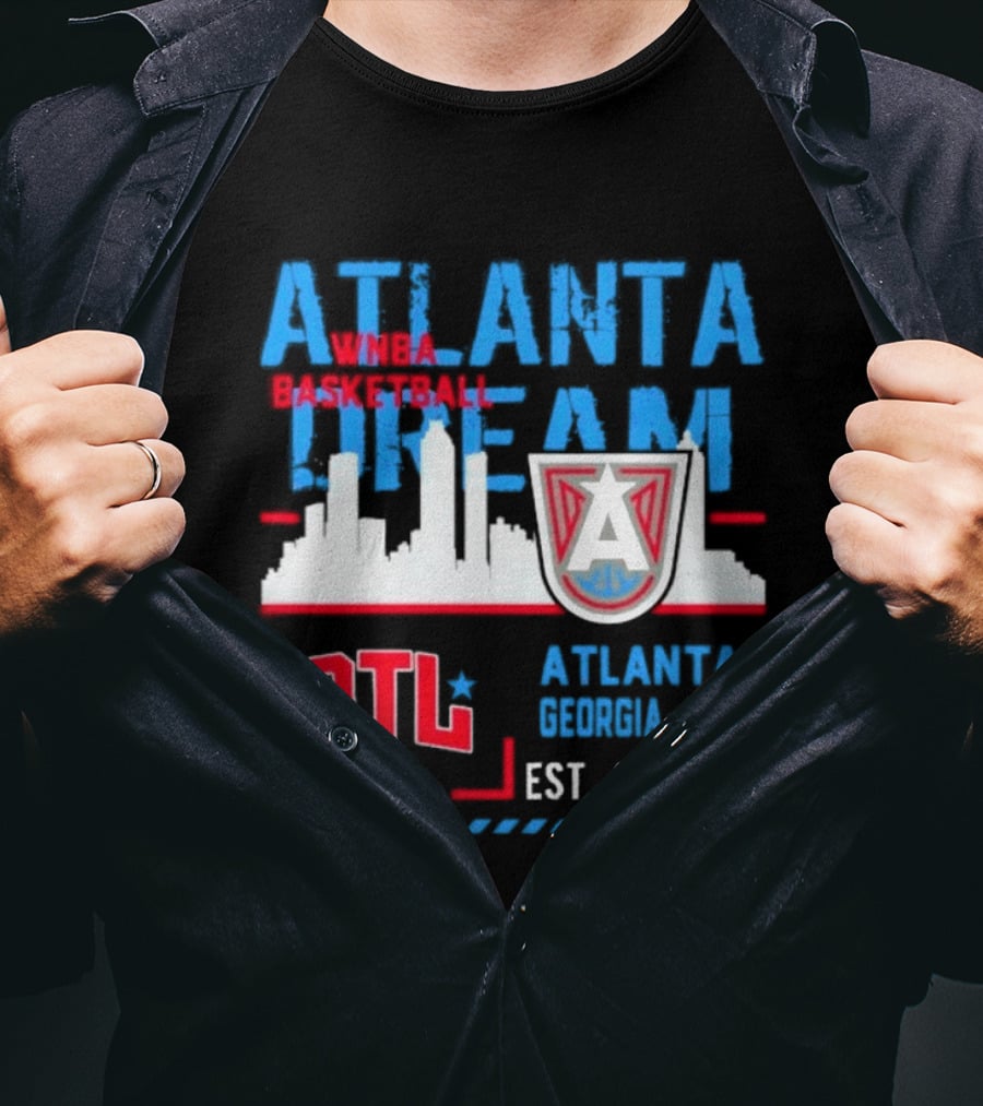 ATL Atlanta Dream Skyline Essentials Est 2008 Georgia USA T-Shirt