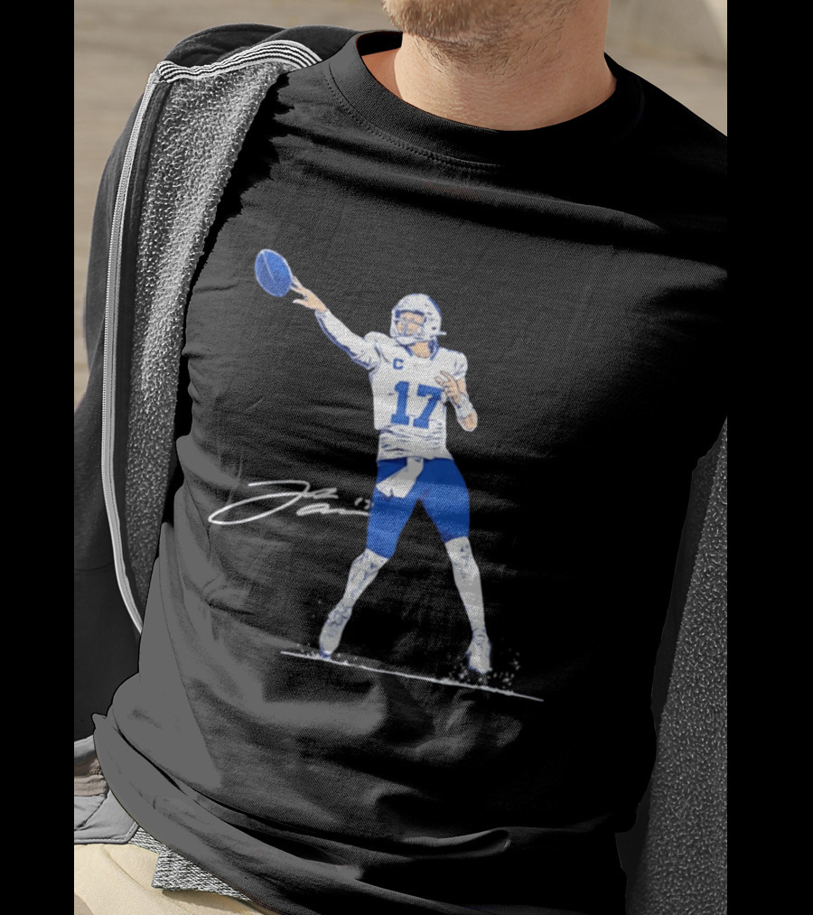 Josh Allen 17 Backhanded Flip Touchdown Pass T-Shirt