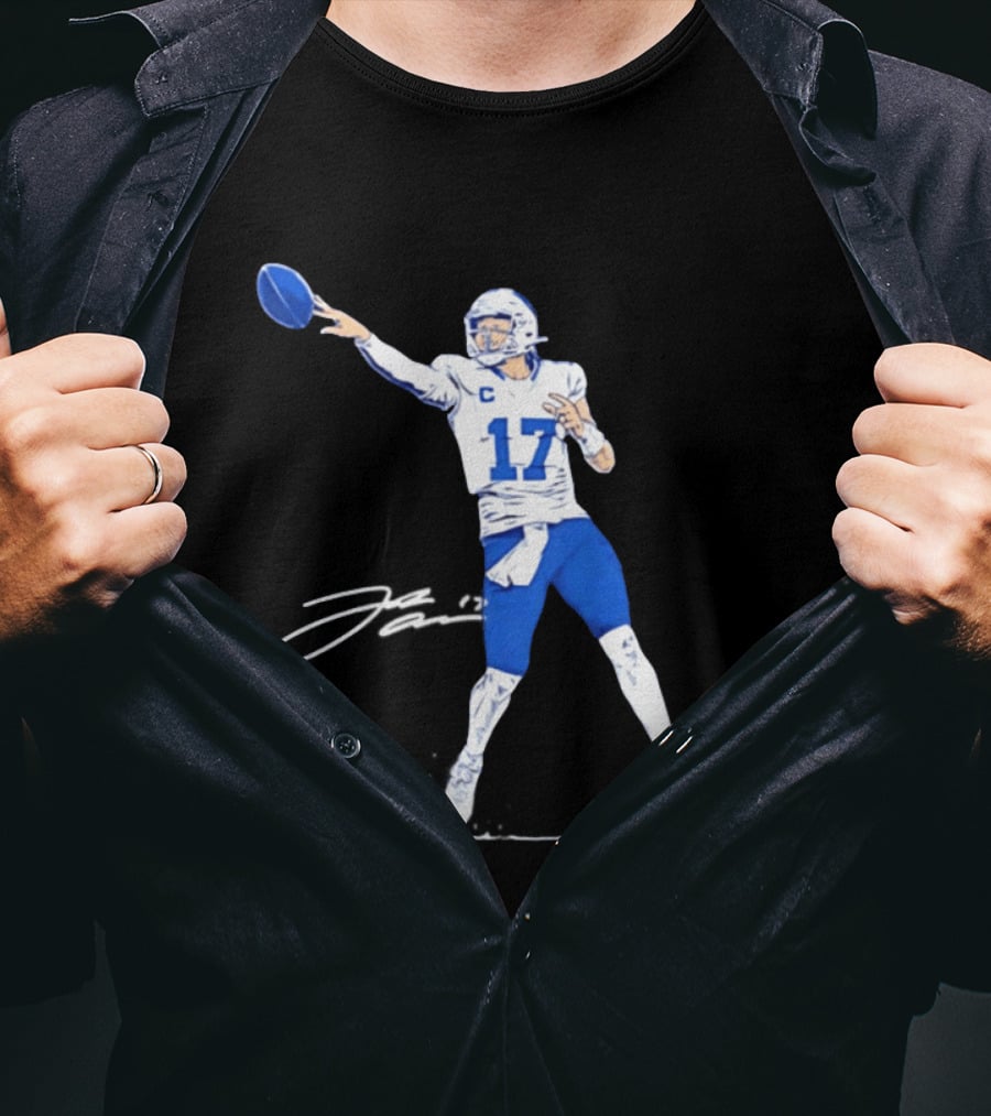 Josh Allen 17 Backhanded Flip Touchdown Pass T-Shirt